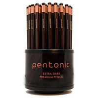 Pentonic Extra Dark Graphite Pencil Tumbler Pack | Hb2 Lead | Set Of 50 Pcs