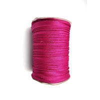 Omx 45 Mtr Roll Imported Piping Lace, Used For Tailoring And Embroidery Work And Making For Churidar, Blouse, Saree, And Other Types Of Dresses (Magenta) For Women's, Girl's