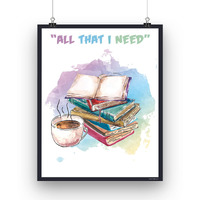 Ekdali Book Lovers Poster- Poster To Put In Study Room - Near Book Shelf- Ideal Gift For Book Lovers - Bookish Gifts - Poster Size 13 X 19 Inches - Rolled - Unframed. All Ages. Unisex