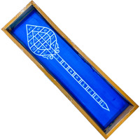 Anciently Sastra Bandham Yantra Rangoli Stencil Wooden, Rangoli Sacha Wooden, 1 Piece (17X5 Inches)
