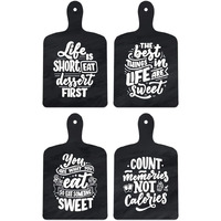 Artvibes Cooking Quotes Designer Wooden Wall Hanging For Home Decor | Gifts | Wall Decoration Items For Kitchen | Decorative Items For Home | Artworks Wall Hangings(Wh_5606N) Set Of 4