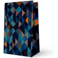 Acl Creations Geometric Contemporary Fashion Gift Party Favor Bag For Diwali,Birthday,Marriage,Christmas Gifting,Baby Showers & Shopping (Pack Of 10 Paper Bags)