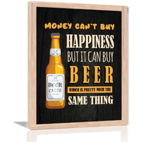 Kalit Kala Decor- Cooking Quotes Kitchen Wall Posters With Frame (11X14 Inch, Brown) Sin001 (G)