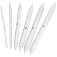 Aminit 6 Pcs Blending Stumps And Tortillions Paper Art Blenders For Student Artist Charcoal Sketch Drawing Tools