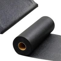 Aakriti Soft Fusible Interfacing Microdot Non Woven Iron On Polyester Single-Sided Interfacing For Collar Pasting, Tailoring, Finishing Necklines And Diy Crafts Supplies (Black, 10 Meter)