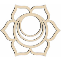 Cvanu Mandala Design Wall Art Wooden Crystal Grid Sacred Spiritual Home Decor Cutout (11.5"X10"Inch)_Cv11