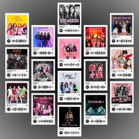 Printnet - Black Pink Poster | Blackpink Songs Mini Photocards Kit (Set Of 16) | Black Pink's Pink Venom, How You Like That, Lovesick Girls Songs Size (8 X 6 Cm) Posters For Phone Accessories, Bedroom, Office