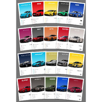 Funk You Store Supercar Posters (Set Of 20) | Car Poster | A5 Size | Bmw Posters, Porsche Posters And More | Car Posters For Wall | Bmw, Ferrari, Porsche Car Posters | Double-Sided Tape Included