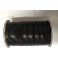Omx 2Mm Thick, Waxed Cotton Braided Cord Wax Polished Macrame Beading Artisan String 100 Mtr Spool (Black)
