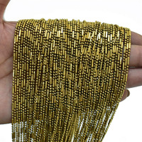 Embroiderymaterial Ball Bar Chain For Jewellery Making 1.5Mm Diamond Cut 5 Meter Golden (Made By Brass)