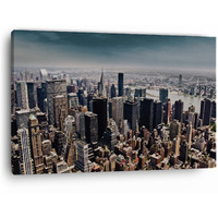 Truecanvas Ny Skyline Building, Wooden Framed Canvas Paintings For Home Decor | Bedroom, Living Room,Wall Decoration | Wall Art Painting, Ct0229, Size 16 X 24 In