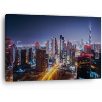 Truecanvas Mainland Dubai, Wooden Framed Canvas Paintings For Home Decor | Bedroom, Living Room,Wall Decoration | Wall Art Painting, Ct0121, Size 16 X 24 In