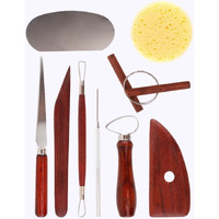 Amazon Brand  Umi 9Pcs Pottery Tool Set And Clay Sculpting Tool Set For Pottery Modeling, Clay Cutting, And Trimming