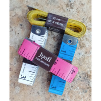Ljl Traders Cloth/Object/Body Measurement Tape (Multicolour, Pvc + Fiberglass,1.50 Meter/150 Cm) - 5 Pieces