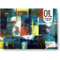 Anupam Oil Painting Paper Pad - A4 - Acid Free - White Natural Linen Embossed Paper -Elemental Chlorine Free Paper - 250 Gsm 12 Sheets One Side Glued Pad