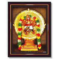 Pavan Photo Laminations Chakrathalwar Chakrathazhvar Chakratalwar Wall Painting Framed Home Decor (Wood,Matte,Brown,Small Size,6 X 8 Inch) B894S