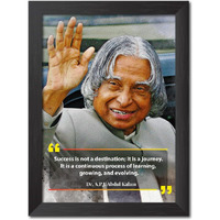 Tenorarts Ratan Apj Abdul Kalam Frame Motivational Quotes Laminated Poster Framed Painting With Dark Color Matt Finish Textures (12 Inches X 9 Inches)