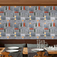 Jaamso Royals Peel And Stick 3D Brick Stone Pattern Wall Decal Self Adhesive Vinyl Shelf Liner Crafts Wall Paper Wall Sticker (200 Cmx45 Cm I.E 9 Sq Ft)