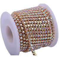 Diy Crafts Chain Roll, Design No # 2, Crystal Rhinestone Close Trimming Jewelry 1 Claw (Chain Roll, Design No # 2)