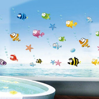 Jaamso Royals Cute The Clown Fish Sea Stickers For Walls Of Home, Wall Sticker For Living Room, For Home, Wall Painting, Living Room Wall-Stickers (45 Cm X 60 Cm)