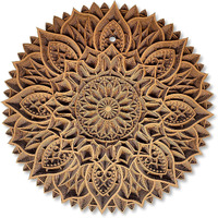 Gloridec Wooden 3D Mandala Wall Decore | Decorative Multi Layered Round Mandala Wall Art, Living Room Wall Hanging | Mandala Wall Art Decor (Round Mandala) (24" X 24" Inch)