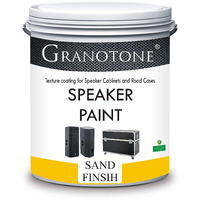 Granotone Sand Finish Speaker Cabinet Paint Quick Drying Speaker Paint To Create Water & Scratch-Resistant Layer Water-Based Texture Paint For Metal & Furniture Non-Toxic Odour-Free Black 800Gm