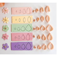 Dhanishtha Polymer Clay Cutter Cutters | Clay Tools | Petal Floral Leaf Mini Micro Cutter Sets | Jewellery Earing Making | Color May Vary | Set Of 20 Cutters | Biggest Cutter Is 25Mm |