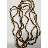 Omx 300 Pcs Plated Golden Color 4Mm Bicone Crystal Beads Glass Beads Loose Spacer Beads Diy Jewelry