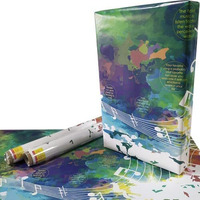 Evince Birthday Gift Wrapping Paper | Music Pattern & Facts Birthday Anniversary Eid Christmas For Him Her Adults Kids Friendship Day | Contains 5 Recyclable Sheets 70 X 50 Cms