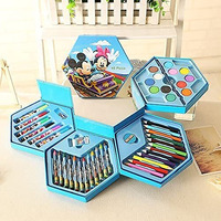 Dharmisho 46-Piece Drawing Art Set For Kids  Watercolor Pencils, Crayons, Sketch Pens  Perfect For Birthday Return Gifts & Creative Color Kit (Multicolor)