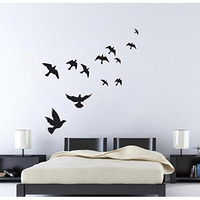 Sticker Yard Vinyl Animals Wall Sticker, 22.04 X 17.71 X 0.39 Inches, Black