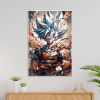 Tenorarts Goku Posters Dragon Ball Z Anime Wall Poster With Thick 300 Gsm Matt Finish Paper (18Inches X 12Inches)