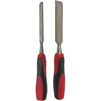 Dumdaar 12Mm 19Mm Wood Carving Hand Chisel Combo Chrome Vanadium Steel Rubber Grip Bevel Chisel Set ()