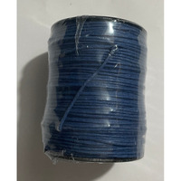 Omx Navy Blue Waxed Cotton Braided Cord Wax Polished Macrame Beading Artisan String 100 Mtr Spool (1Pc, 1 Mm)