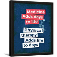 Chaka Chaundh - Physiotherapist Framed Quotes - Physical Therapy Framed Poster For Wall Decor - 14 X 11 Inches