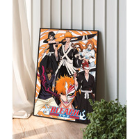 Since 7 Store The Bleach Framed Poster For Gifting/For Room Decor/For Anime Fans / A3 / A4 / Wall Art/Birthday Gift (A3, Black)