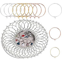 Diy Crafts 100 Pcs, 20Mm Gold Medium #14, Wine Charm Rings, Open Jump Ring, Beading Hoop For Diy Wine Charms, Earrings Silver/Gol (100 Pcs, 20Mm Gold Medium #14)
