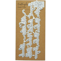 Craftangles Steel Dies - Wedding Sentiments (Set Of 10 Dies)