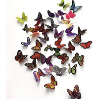 Jaamso Royals Butterfly Stickers For Wall, Butterfly Decoration Items, Butterfly Stickers, Butterfly Wall Decor, Butterflies, Butterflies For Wall Decoration (21 Cm X 30 Cm)