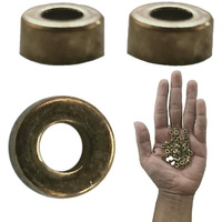 Diy Crafts Pack Of 125Pcs 25X5, Golden, 25Piece Round Metal Disc Spacer Beads Round Bracelet Necklace Connector Charms Gold (Pack Of 125Pcs 25X5, Golden)