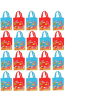 Nizomi 20 Pc Dinosaur Theme Printed Paper Waterproof Carry Bags - Dino Goody Bags For Baby Shower, Christmas, Return Gifts, Party Decoration (Multi Color)