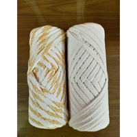 Colorful & White Nada/Cotton Dori/Cotton Rope/String For Pajama, Salwar, Ethnic Dresses,Petticot, Bermuda Etc (Pack Of 2) (10 Meters/Roll (Pack Of 2))