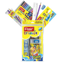 Flair Creative Series Super Smart Kit | Combination Smart Kit For Your Creative Need | Use For Writing, Colouring, Drawing & Shading | Stationery Kit Ideal For Gifting | Pack Of 1 Kit