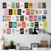 Paper Plane Design Inspirational Motivational Quotes Wall Abstract Poster 6 Inch X 4 Inch (Pack Of 50 D)