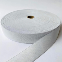 Widely Pure Braided Elastic Band White Elastic (1 Inch 30 Meters.White) Cord Heavy Stretch High Elasticity Knit Elastic Band, Ideal For Tailoring Sewing, Fashion Designing, Boutique, 25Mm