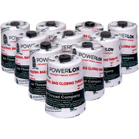 Powerlon Polyster Bag Closer Thread For Jute Bags, Sugar Bags, Chemicalbags, Pp/Hesian Bags, Etc 2000 Mtrs White (20 Pcs)