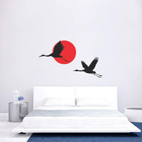 Ghar Kraft Sunrise Self-Adhesive Wall Sticker For Home Decor/Decoration - Living Room, Bedroom, Kids Room