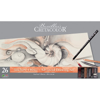 Cretacolor Teacher's Choice - Advanced Drawing Set Of 26,Black,Ex
