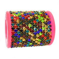 Embroiderymaterial 2Mm (6Ss) Rhinestones Cup Chain For Craft, Embroidery And Jewellery Making (5 Mtr, Multicolor)