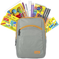 Flair Creative Series Art Club Combination Smart Kit | With Free Zipper Bag | Non-Toxic & Safe For Childrens | A Complete Coloring Kit | 12 Products & 17 Units, Body Color Of Bag May Vary
